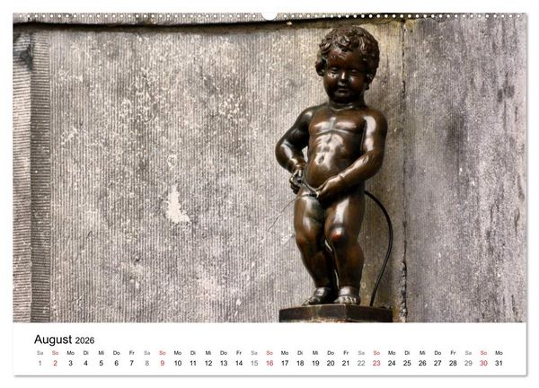 Produktbild: 300mm - Br&uuml;ssel (Wandkalender 2026 DIN A2 quer), CALVENDO Monatskalender