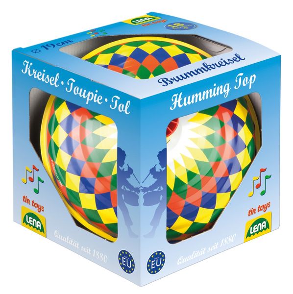 Produktbild: LENA Brummkreisel mit Standfu&szlig; multicolor 19cm