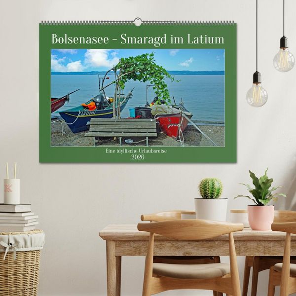 Produktbild: Bolsenasee Smaragd im Latium (Wandkalender 2026 DIN A2 quer), CALVENDO Monatskalender