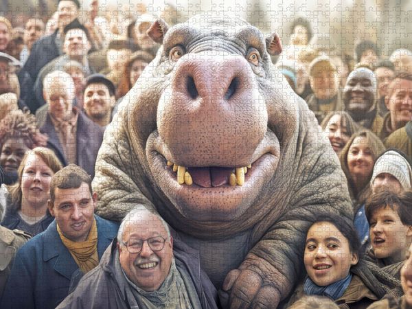 Produktbild: CALVENDO Puzzle Gutm&uuml;tige Giganten | 1000 Teile Lege-Gr&ouml;&szlig;e 64x48cm Foto-Puzzle f&uuml;r gl&uuml;ckliche Stunden