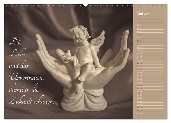 Produktbild: Engel - Die Worte der Liebe (Wandkalender 2027 DIN A2 quer), CALVENDO Monatskalender