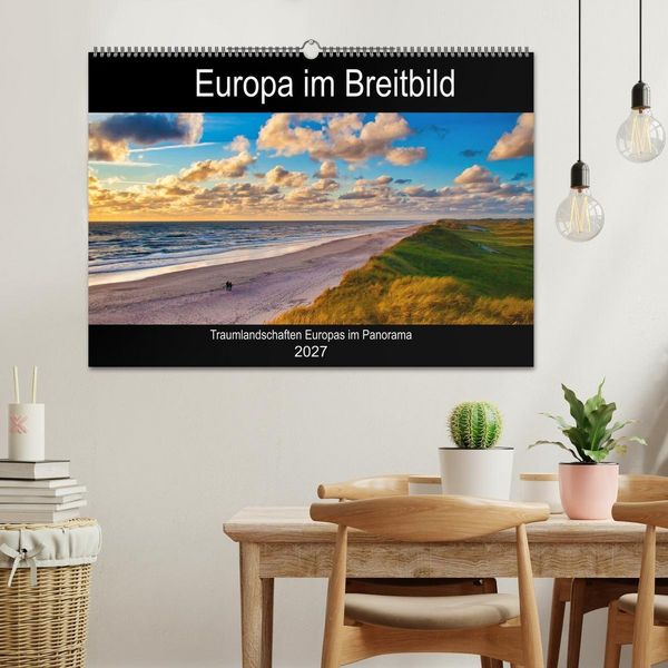 Produktbild: Europa im Breitbild (Wandkalender 2027 DIN A2 quer), CALVENDO Monatskalender