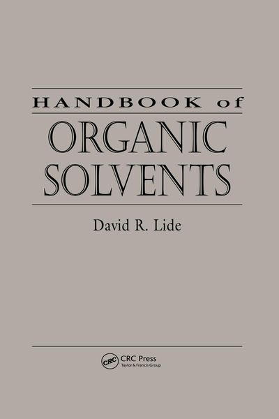 Produktbild: Handbook of Organic Solvents