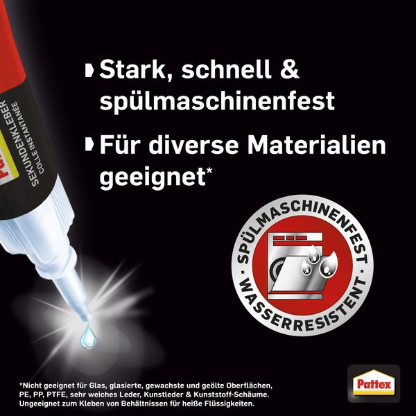 Produktbild: Henkel AG & Co. KGaA Sekundenkleber Pattex Ultra Gel 2x3g, 2er Set