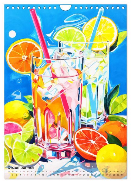 Produktbild: Abstrakte Cocktail-Palette! (Wandkalender 2026 DIN A4 hoch), CALVENDO Monatskalender