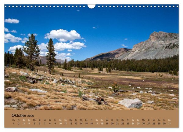 Produktbild: Yosemite, Entlang der Tioga Road (Wandkalender 2026 DIN A3 quer), CALVENDO Monatskalender