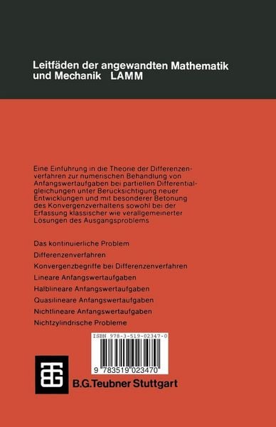 Produktbild: Differenzenapproximationen partieller Anfangswertaufgaben