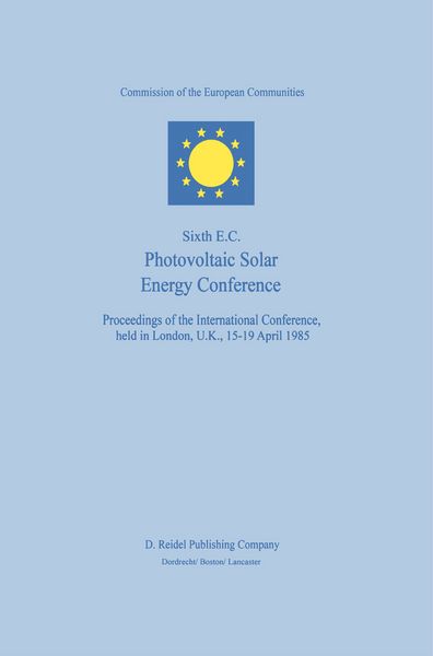 Produktbild: Sixth E.C. Photovoltaic Solar Energy Conference