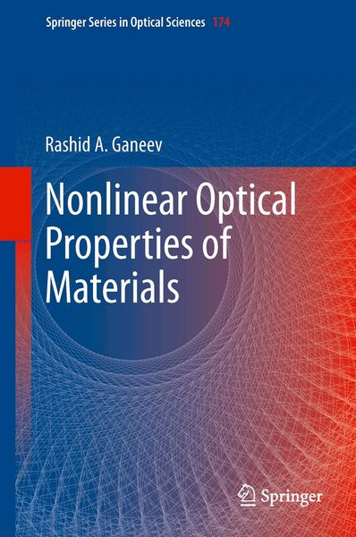 Produktbild: Nonlinear Optical Properties of Materials