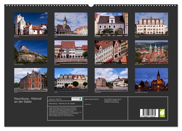 Produktbild: Naumburg - Kleinod an der Saale (hochwertiger Premium Wandkalender 2026 DIN A2 quer), Kunstdruck in Hochglanz