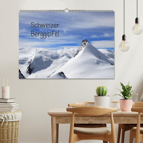 Produktbild: Schweizer Berggipfel (Wandkalender 2026 DIN A2 quer), CALVENDO Monatskalender