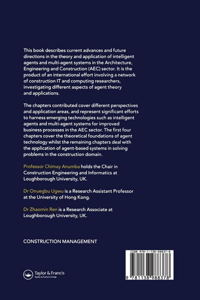 Produktbild: Agents and Multi-Agent Systems in Construction