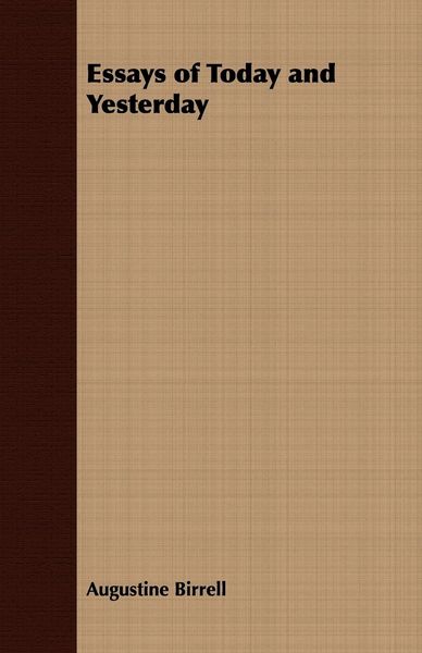 Produktbild: Essays of Today and Yesterday