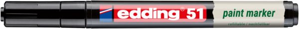 Produktbild: Edding 51 EcoLine 4-51-001 Lackmarker Schwarz 1 mm, 2mm