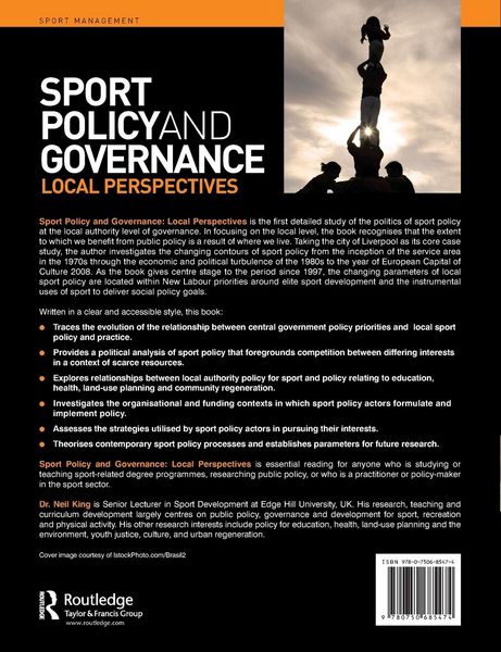 Produktbild: Sport Policy and Governance