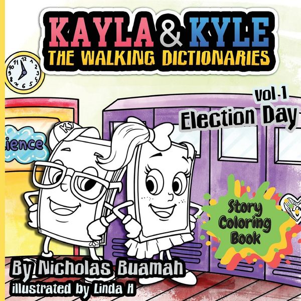 Produktbild: Kayla and Kyle Story Coloring Book - Election Day