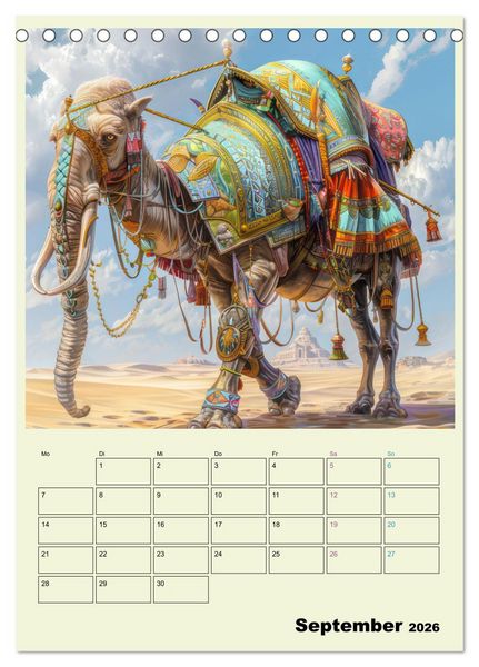 Produktbild: Hybrid Tiere zum Schmunzeln - Planer (Tischkalender 2026 DIN A5 hoch), CALVENDO Monatskalender