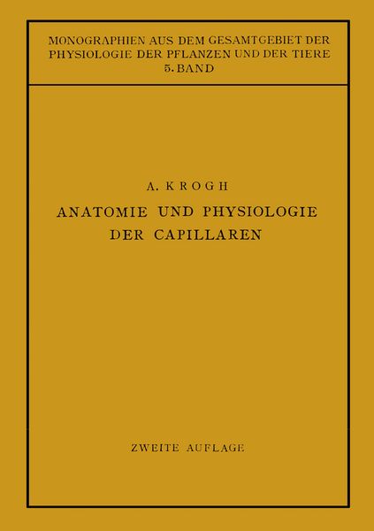 Produktbild: Anatomie und Physiologie der Capillaren