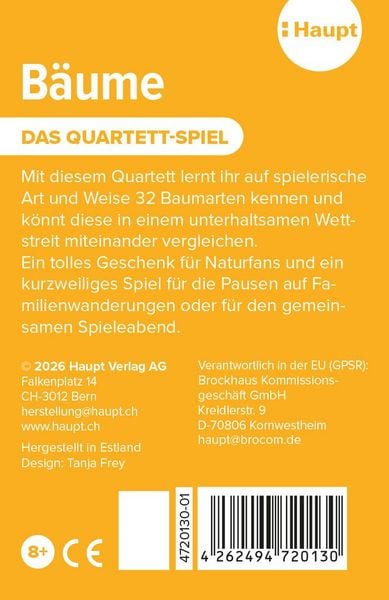 Produktbild: B&auml;ume &ndash; das Quartett-Spiel