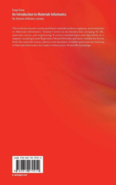 Produktbild: An Introduction to Materials Informatics