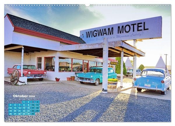 Produktbild: Historic Route 66 - National Scenic Byway (hochwertiger Premium Wandkalender 2026 DIN A2 quer), Kunstdruck in Hochglanz