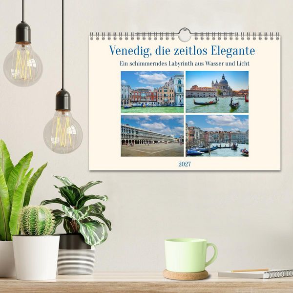 Produktbild: Venedig, die zeitlos Elegante (Wandkalender 2027 DIN A4 quer), CALVENDO Monatskalender