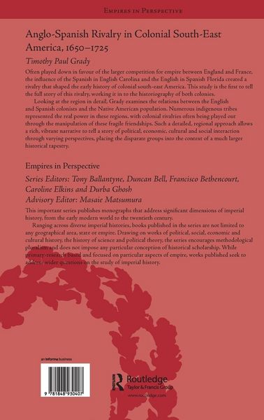Produktbild: Anglo-Spanish Rivalry in Colonial South-East America, 1650-1725