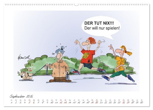 Produktbild: HANSELs kleiner Laufkalender (hochwertiger Premium Wandkalender 2026 DIN A2 quer), Kunstdruck in Hochglanz