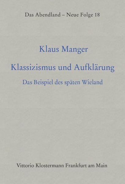 Produktbild: Klassizismus und Aufkl&auml;rung