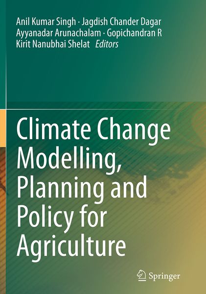Produktbild: Climate Change Modelling, Planning and Policy for Agriculture