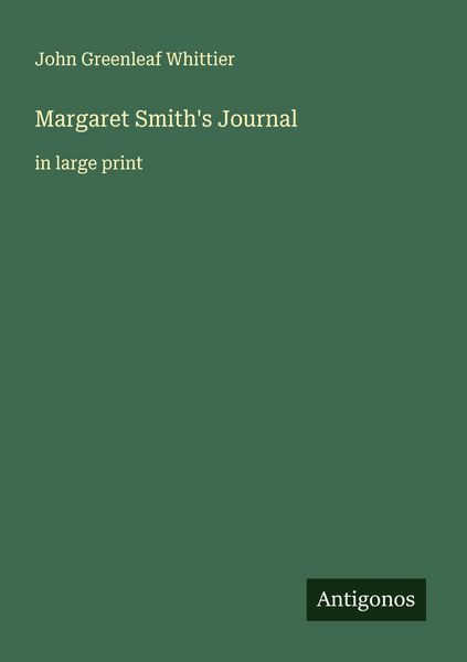 Produktbild: Margaret Smith's Journal