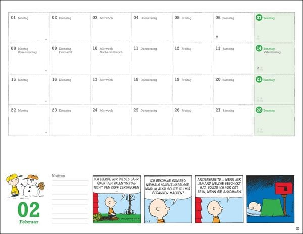 Produktbild: Peanuts Monatsplaner 2027