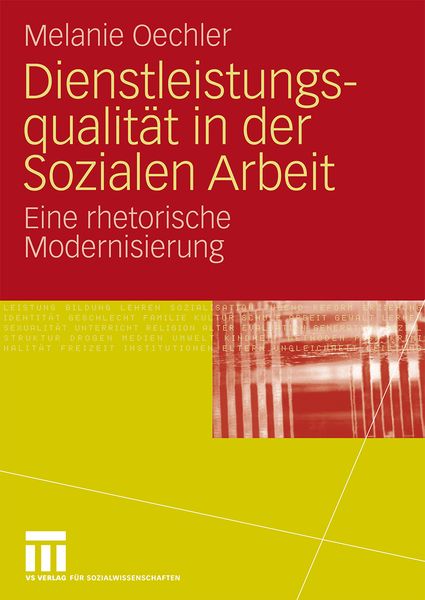 Produktbild: Dienstleistungsqualit&auml;t in der Sozialen Arbeit
