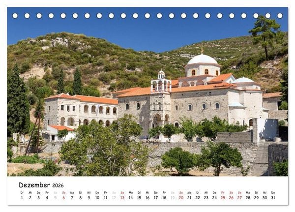 Produktbild: Samos - Griechenlands gr&uuml;ne Insel (Tischkalender 2026 DIN A5 quer), CALVENDO Monatskalender