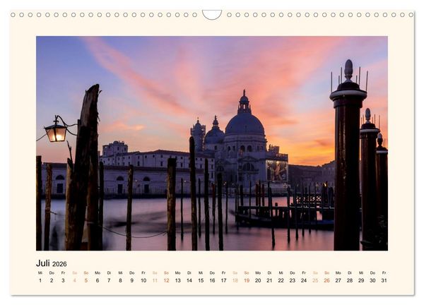 Produktbild: Venedig - Magie bei Nacht (Wandkalender 2026 DIN A3 quer), CALVENDO Monatskalender