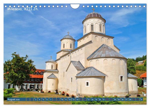 Produktbild: Serbien - Das Land der Kl&ouml;ster (Wandkalender 2026 DIN A4 quer), CALVENDO Monatskalender