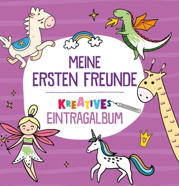 Produktbild: Meine ersten Freunde - Kreatives Eintragalbum (lila)