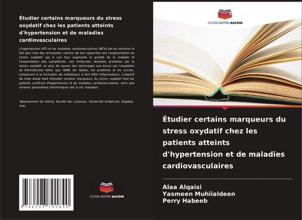 Produktbild: &Eacute;tudier certains marqueurs du stress oxydatif chez les patients atteints d'hypertension et de maladies cardiovasculaires