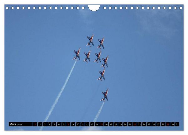 Produktbild: Augenblicke in der Luft: Patrouille de France (Wandkalender 2026 DIN A4 quer), CALVENDO Monatskalender