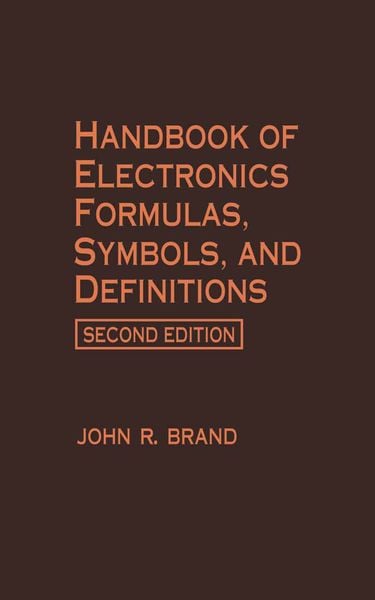 Produktbild: Handbook of Electronics Formulas, Symbols, and Definitions