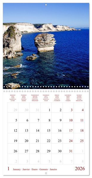 Produktbild: Corsica &ndash; Colors of a wild beauty (Wall Calendar 2026 12 &times; 12 Inch) CALVENDO 12 Month Wall Calendar