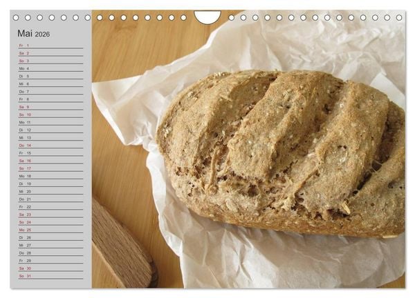 Produktbild: Frisch gebackene Brote und Br&ouml;tchen (Wandkalender 2026 DIN A4 quer), CALVENDO Monatskalender