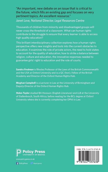 Produktbild: Human rights and equality in education