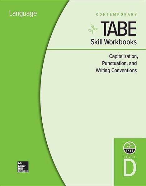 Produktbild: Tabe Skill Workbooks Level D: Capitalization, Punctuation, and Writing Conventions - 10 Pack