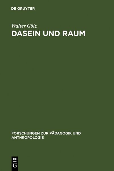 Produktbild: Dasein und Raum