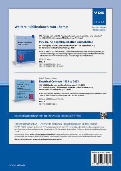 Produktbild: VDE-Fb. 81: Kontaktverhalten und Schalten