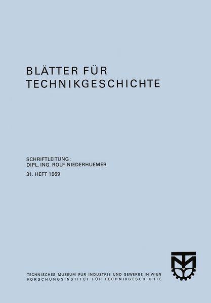 Produktbild: Bl&auml;tter f&uuml;r Technikgeschichte