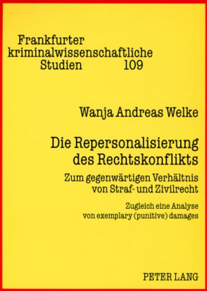 Produktbild: Die Repersonalisierung des Rechtskonflikts