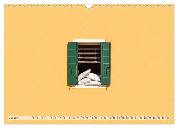 Produktbild: Minimal Burano (Wandkalender 2027 DIN A3 quer), CALVENDO Monatskalender