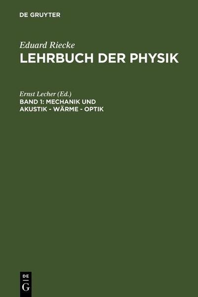 Produktbild: Mechanik und Akustik - W&auml;rme - Optik
